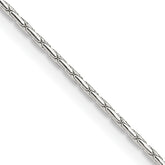 Sterling Silver 1mm Oval Box Chain